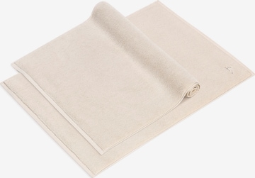 Herzbach home 2er Set Badvorleger 'Pura', 1200 gsm, Premium-Qualität, mit Logo Stickerei in Beige: Vorderseite