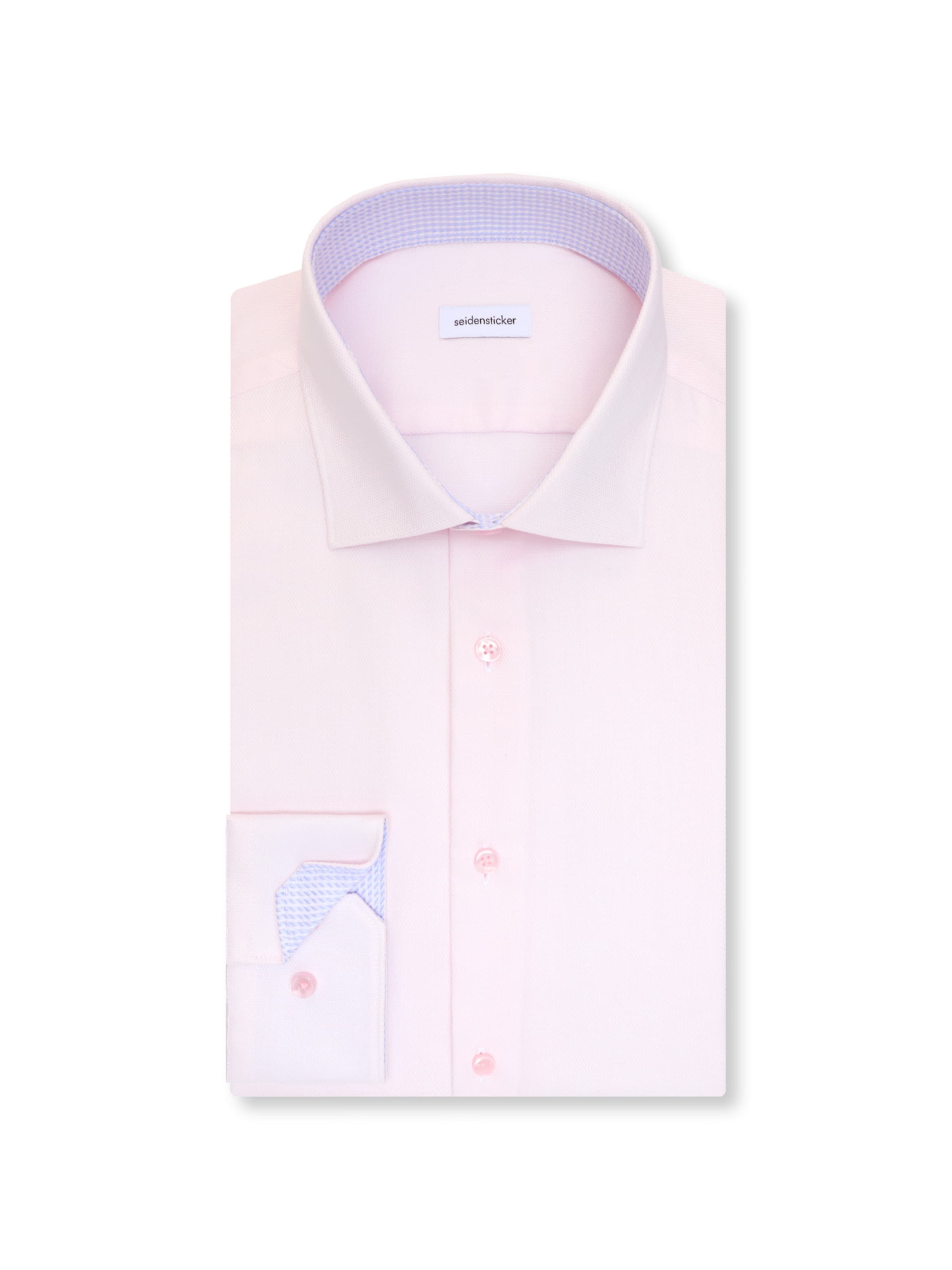 SEIDENSTICKER Slim fit Zakelijk overhemd ' Schwarze Rose ' in Roze