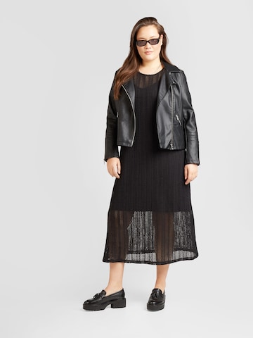 EVOKED Stickad klänning 'GARDEA' i svart