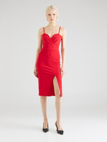 WAL G. - Vestido de cocktail 'MARGRET' em vermelho: frente