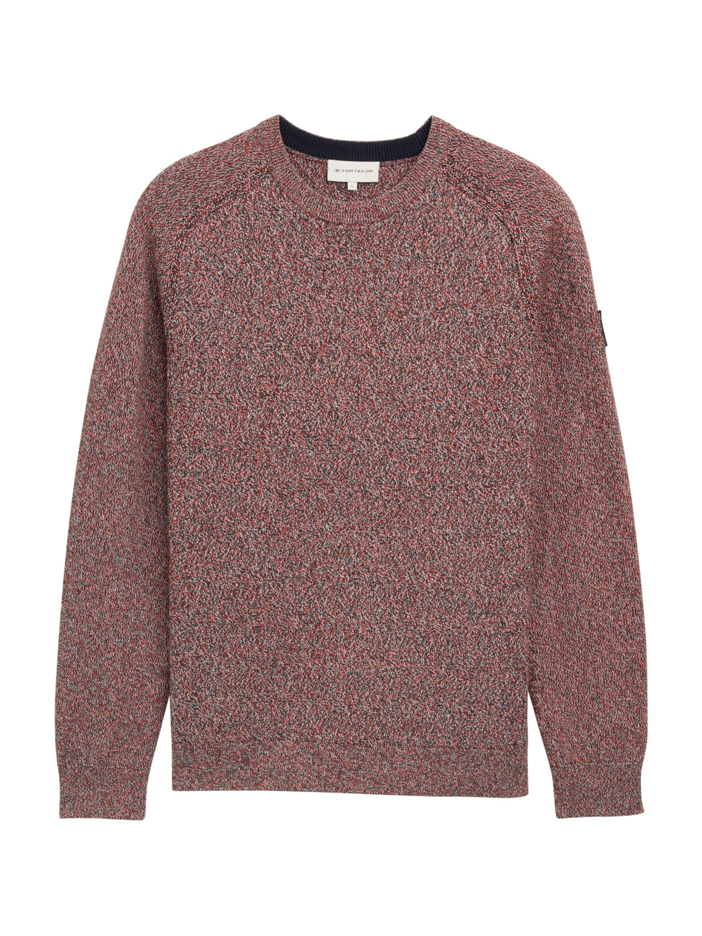 TOM TAILOR Sveter - Červená: predná strana