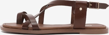 Derimod Sandale in Braun: Vorderseite