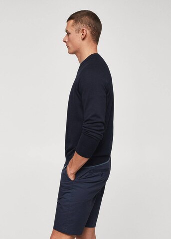 MANGO MAN Sweater 'Ten' in Blue