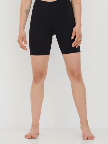 ABOUT YOU x Sofia Tsakiridou Skinny Shorts 'Anouk' in Schwarz: predná strana