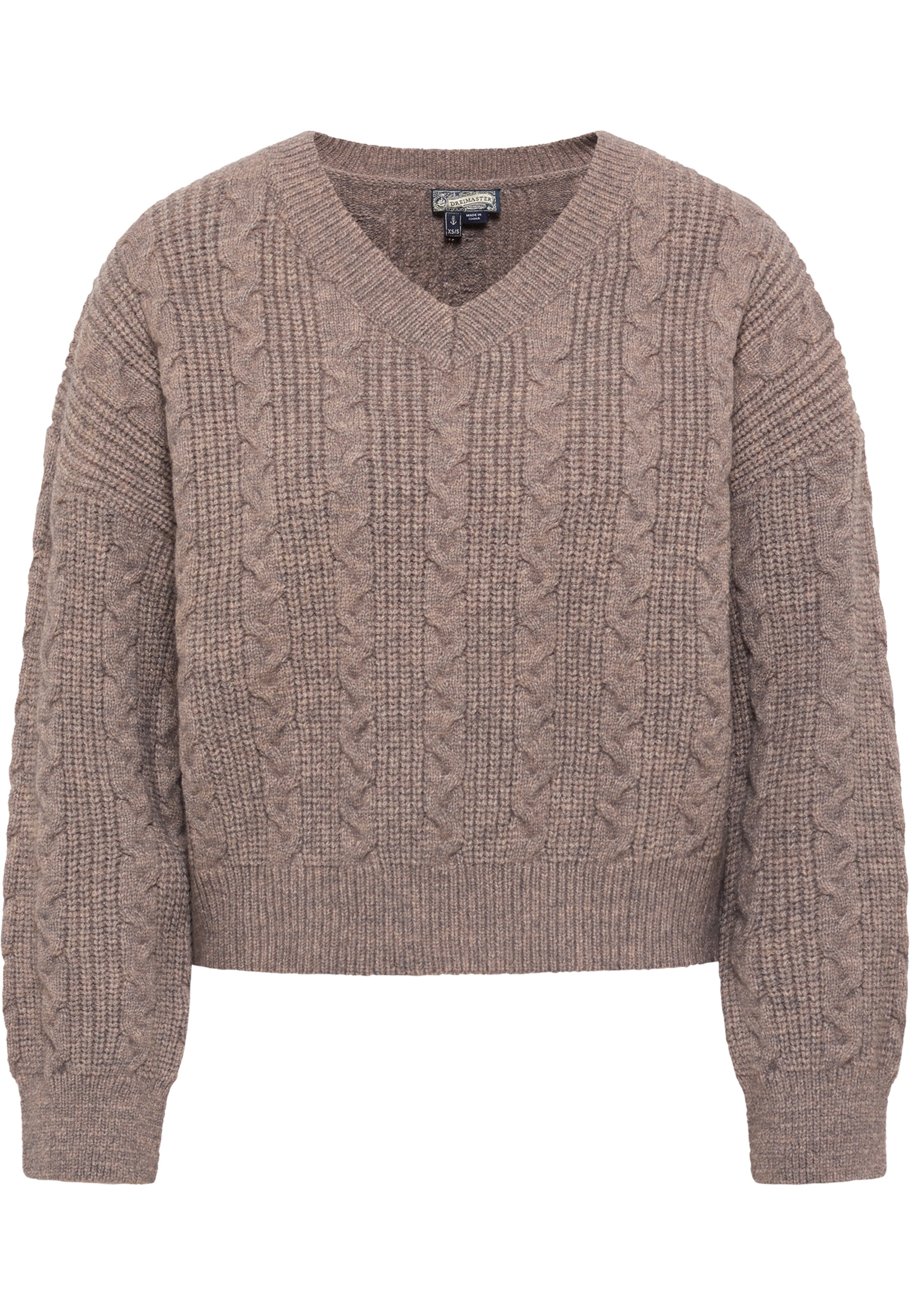 Frauen Pullover & Strick DreiMaster Vintage Pullover in Taupe - CC52836