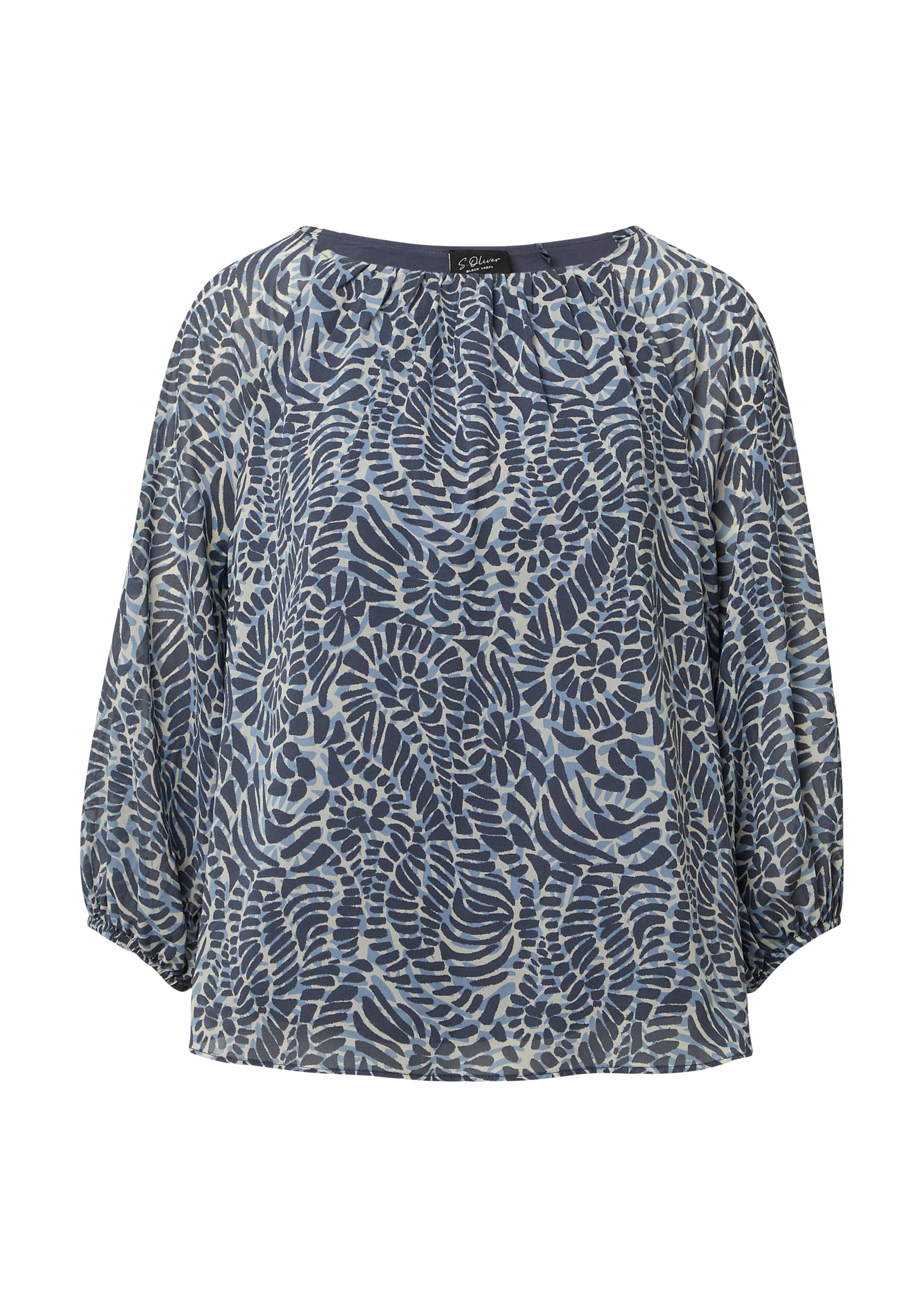s.Oliver Blouse in Blauw: voorkant