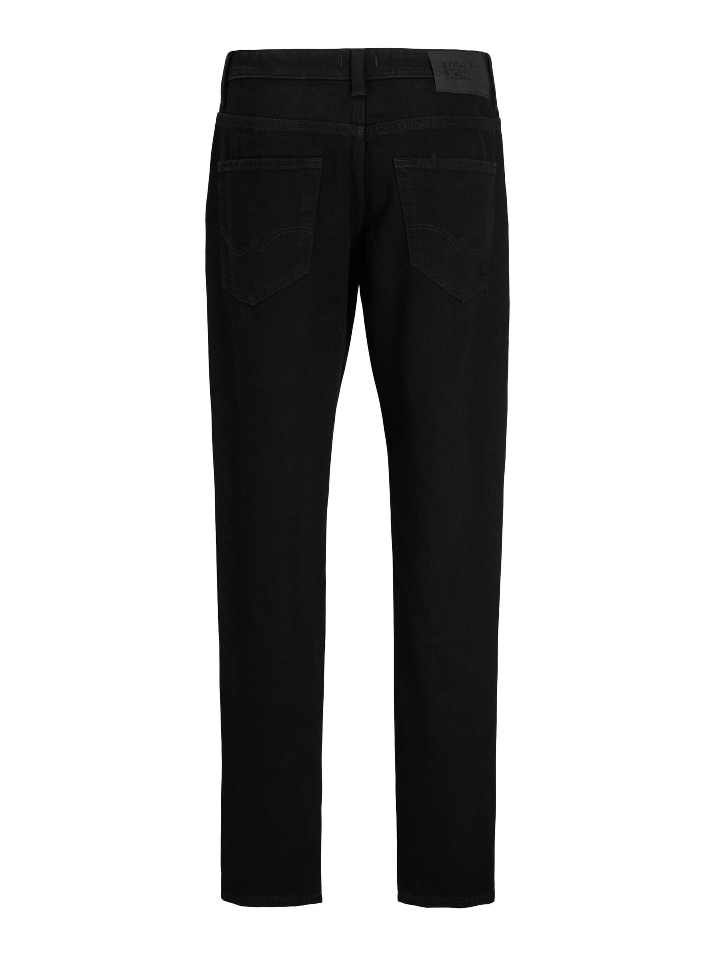 Coupe slim Jean 'JJIChris JJOriginal' Jack & Jones Junior en noir
