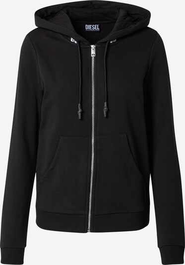 DIESEL Zip-Up Hoodie in Black / White, Item view