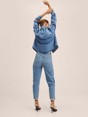 MANGO Avsmalnet Jeans 'Aimee' i blå