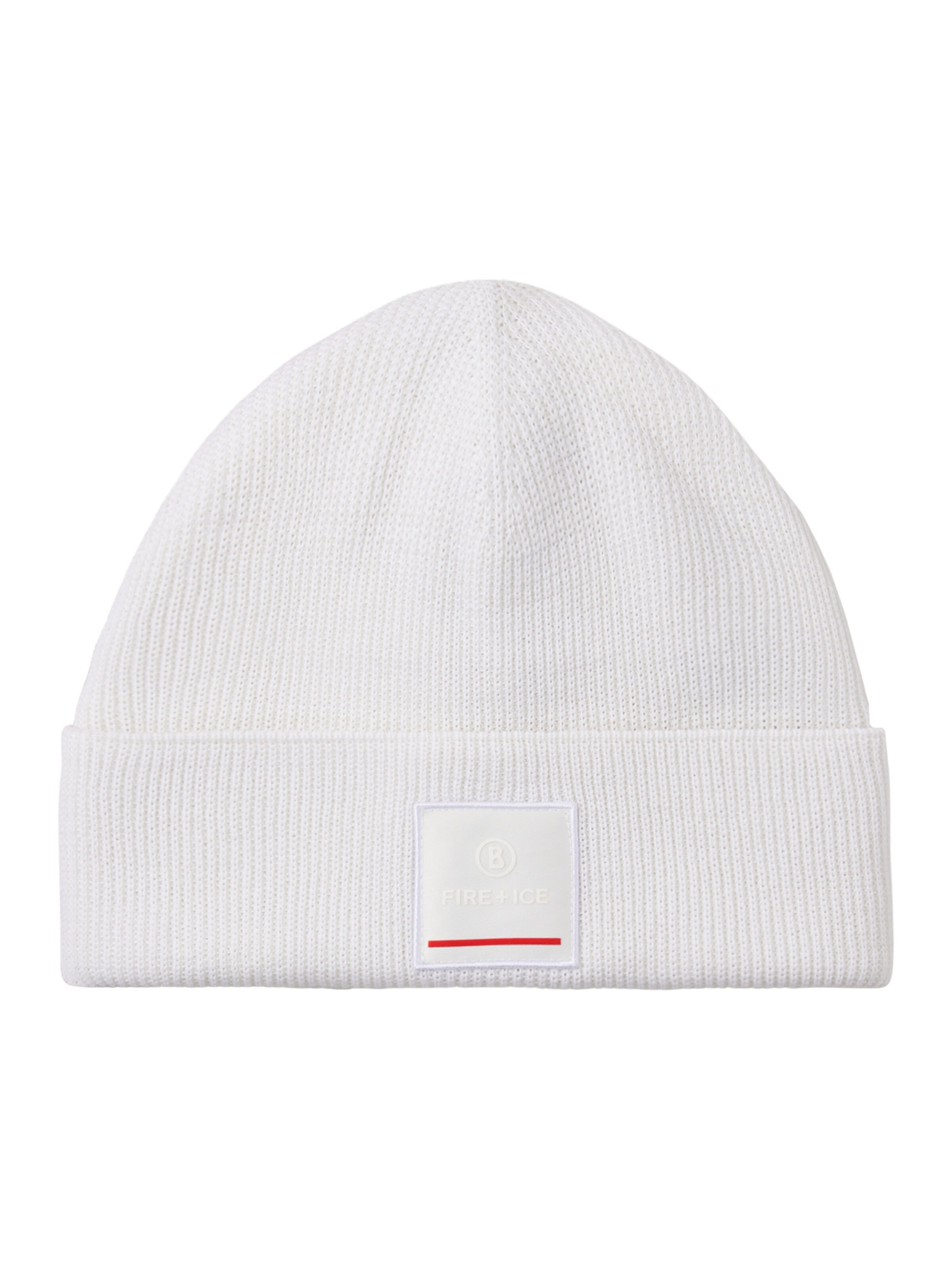 Bogner Fire + Ice Beanie 'Tarek' in White: front