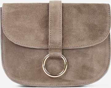 lePelou Handtasche 'HANNA' in Grau: Vorderseite