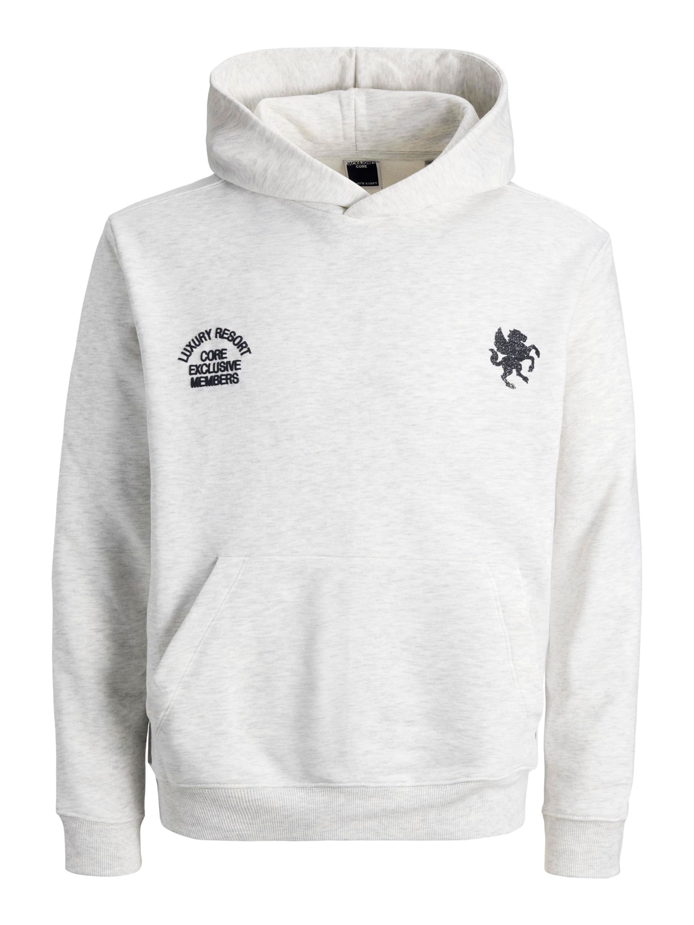 JACK & JONES Sweatshirt i sort / hvid, Produktvisning
