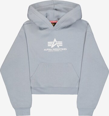 ALPHA INDUSTRIES Sweatshirt in Grau: Vorderseite