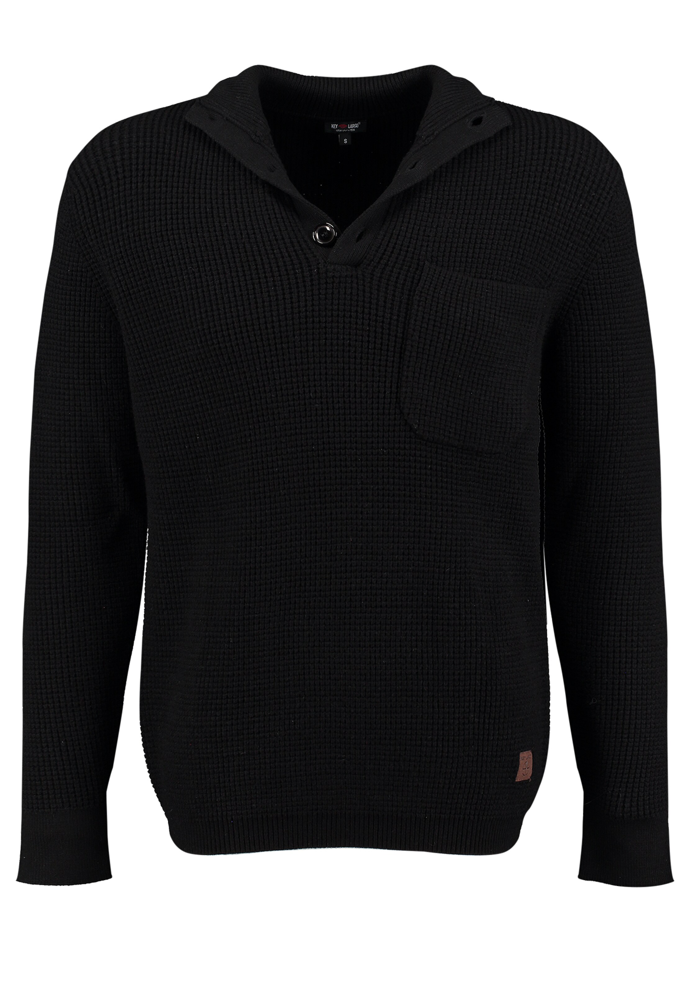 Pulover 'KLFulham' de la Key Largo pe negru: față