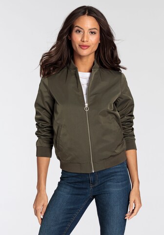AJC Between-Season Jacket in Green: front