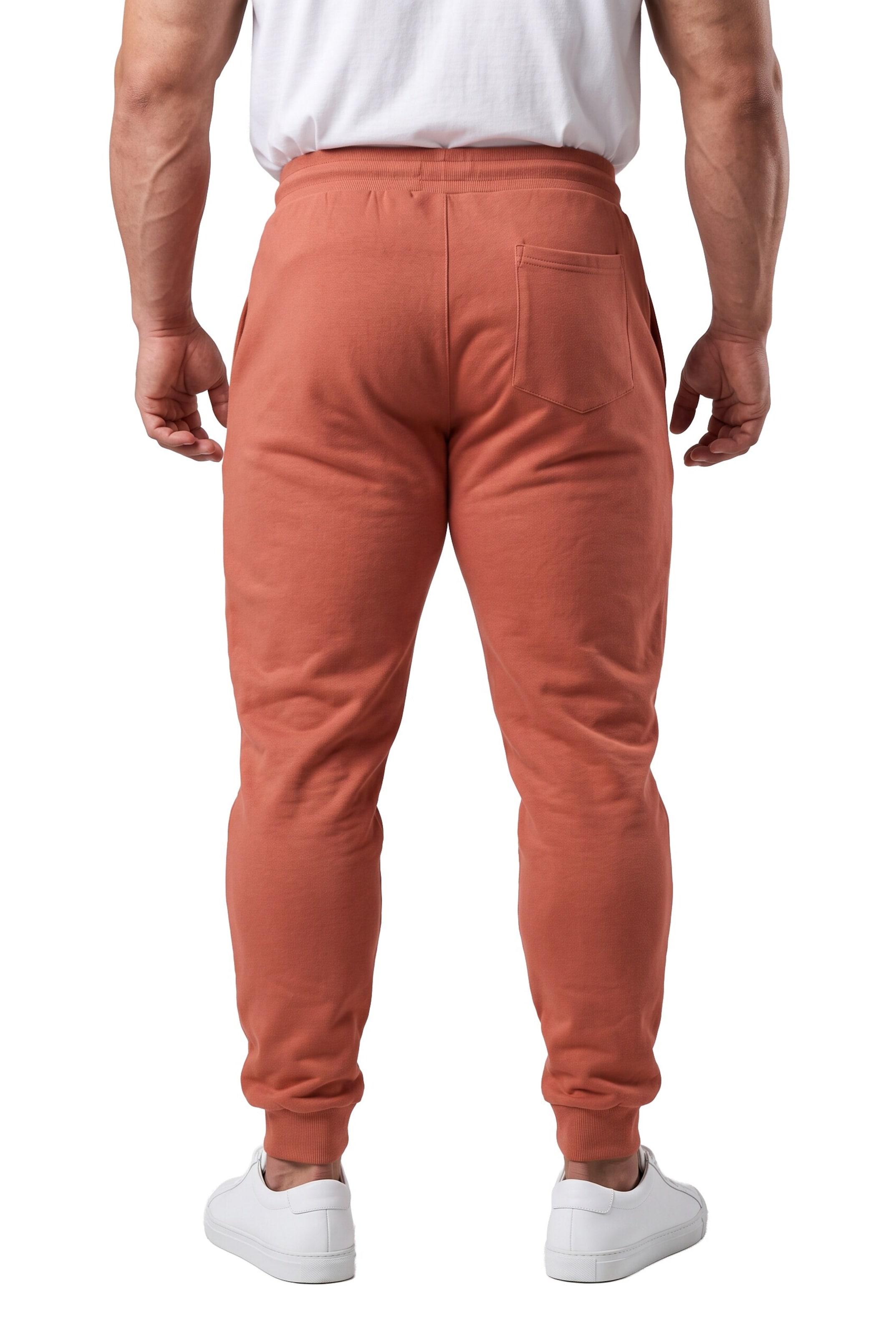 Men Plus Tapered Pants in Brown