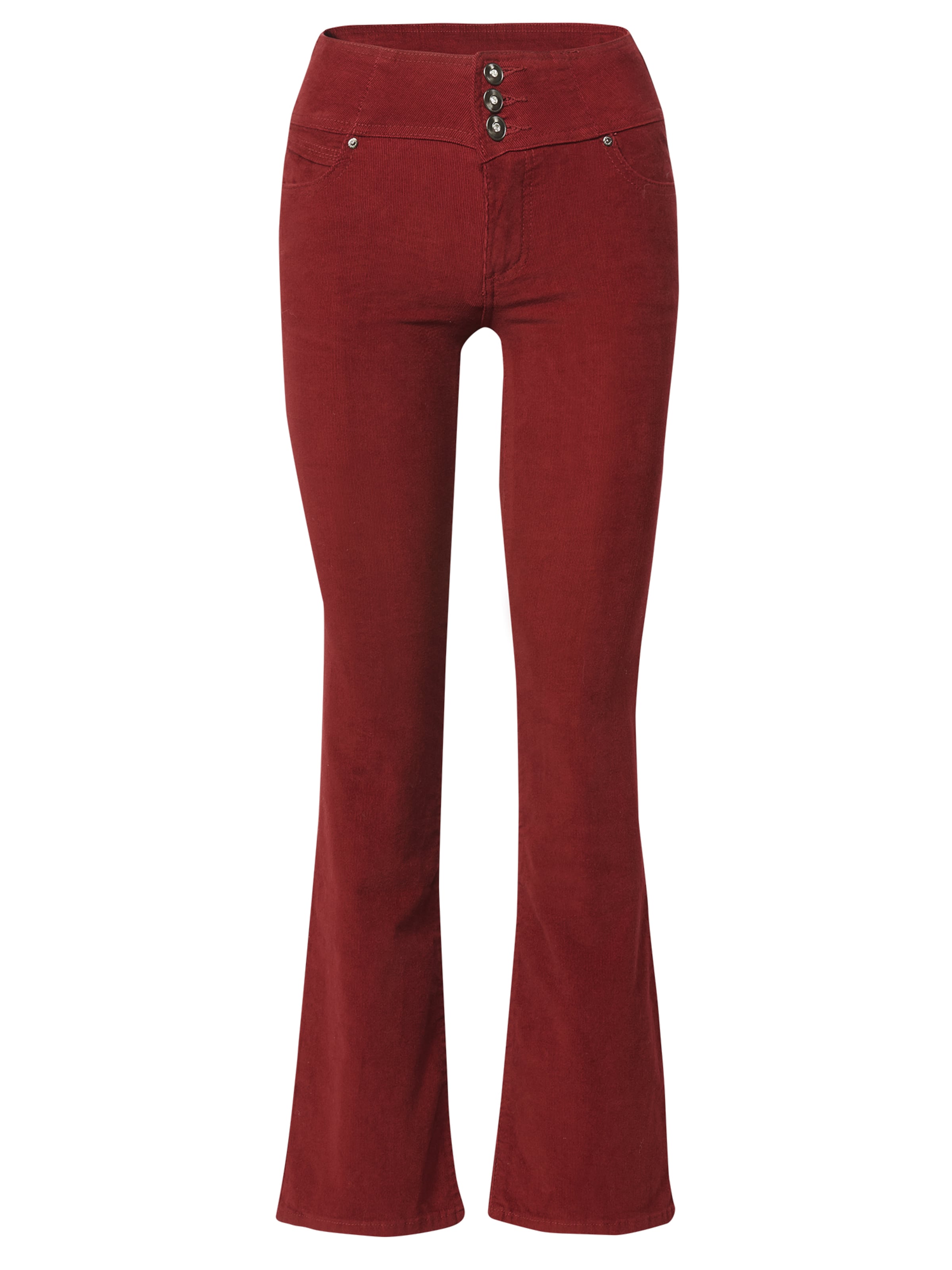 KOROSHI Flared Jeans in Red: front