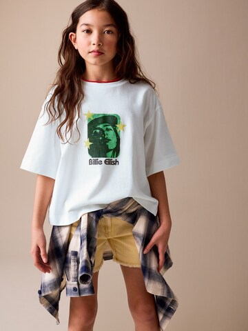Next Tričko 'Billie Eilish' – bílá: přední strana