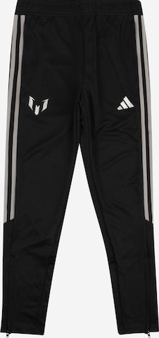 ADIDAS PERFORMANCE Regular Sporthose 'Messi ' in Schwarz: predná strana