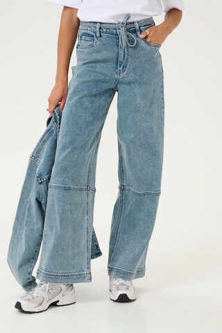 Kaffe Wide leg Jeans 'KADoriana' in Blauw: voorkant