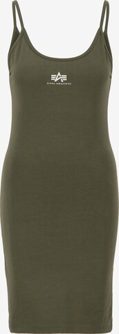 ALPHA INDUSTRIES Kleid in Grün: predná strana