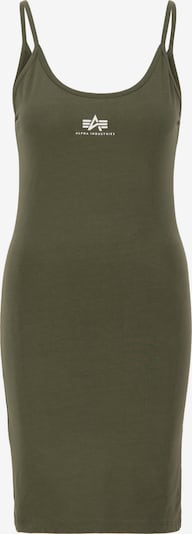 Rochie ALPHA INDUSTRIES pe oliv / alb, Vizualizare produs