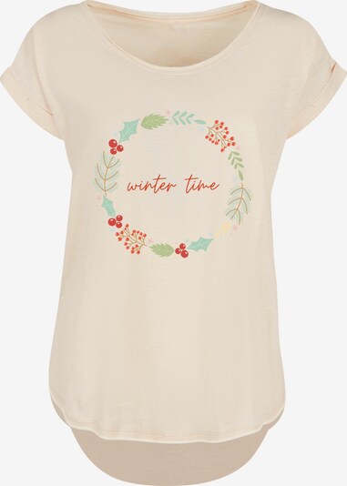 F4NT4STIC T-shirt 'Winter Time' en sable / mélange de couleurs, Vue avec produit