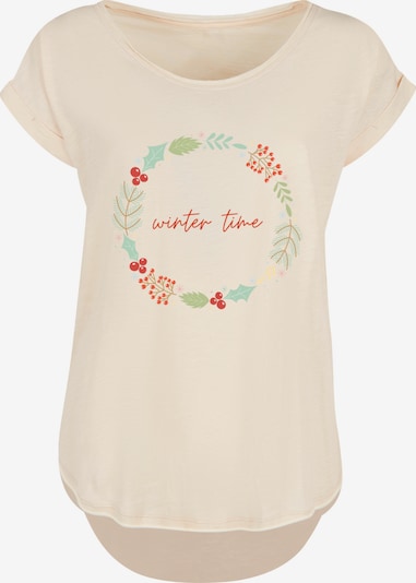 F4NT4STIC Shirt 'Winter Time' in sand / mischfarben, Produktansicht