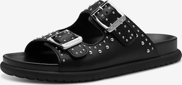 Mule Tamaris en noir : devant