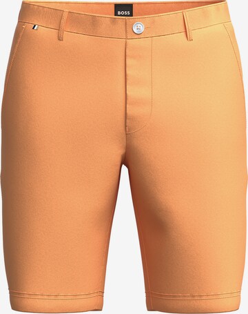 BOSS Regular Pants in Orange: front
