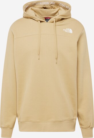 Sweat-shirt 'ZUMU' THE NORTH FACE en beige : devant