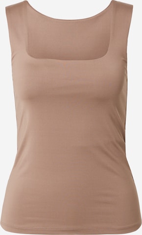 VERO MODA Top 'BIANCA' in Bruin: voorkant