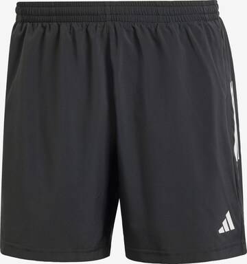 ADIDAS PERFORMANCEregular Sportske hlače 'Own The Run' - crna boja: prednji dio