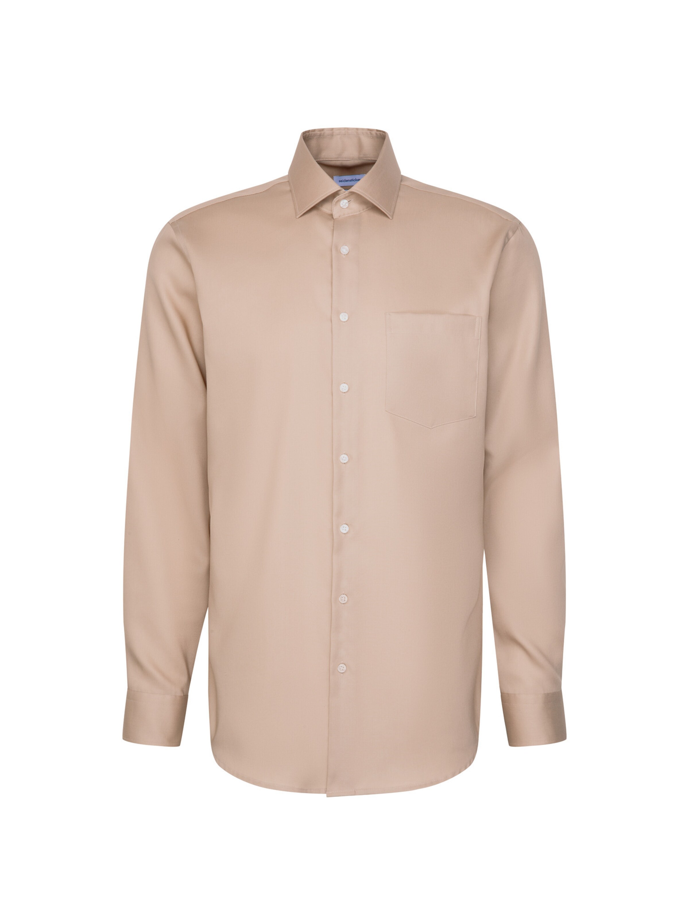 SEIDENSTICKER Businesshemd in Beige: Vorderseite