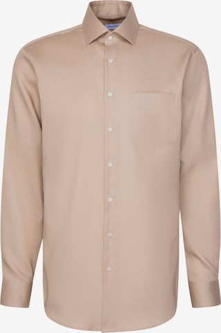 Chemise business SEIDENSTICKER en beige : devant