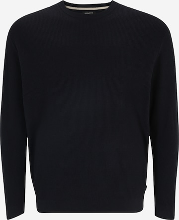 Jack & Jones Plus Sweater 'ARTHUR' in Blue: front