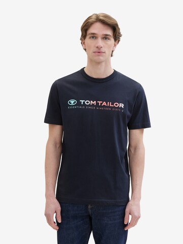 TOM TAILOR Shirt in Blauw: voorkant
