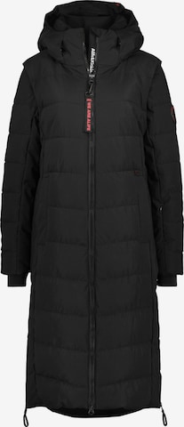 alife & kickin Winterjas 'Nellie' in Zwart: voorkant