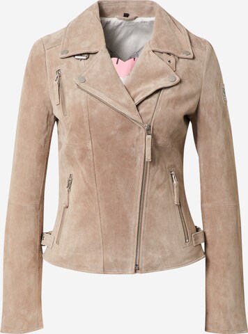 FREAKY NATION Between-Season Jacket in Beige: front