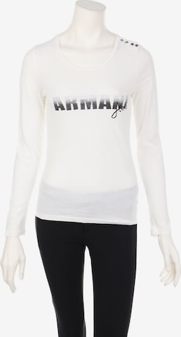 Armani Jeans Longsleeve-Shirt S in Weiß: predná strana