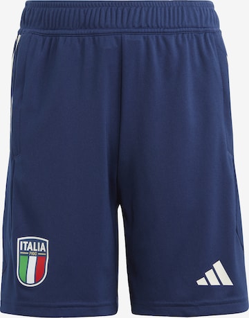 ADIDAS PERFORMANCE Regular Workout Pants 'Italy Tiro 23 ' in Blue: front