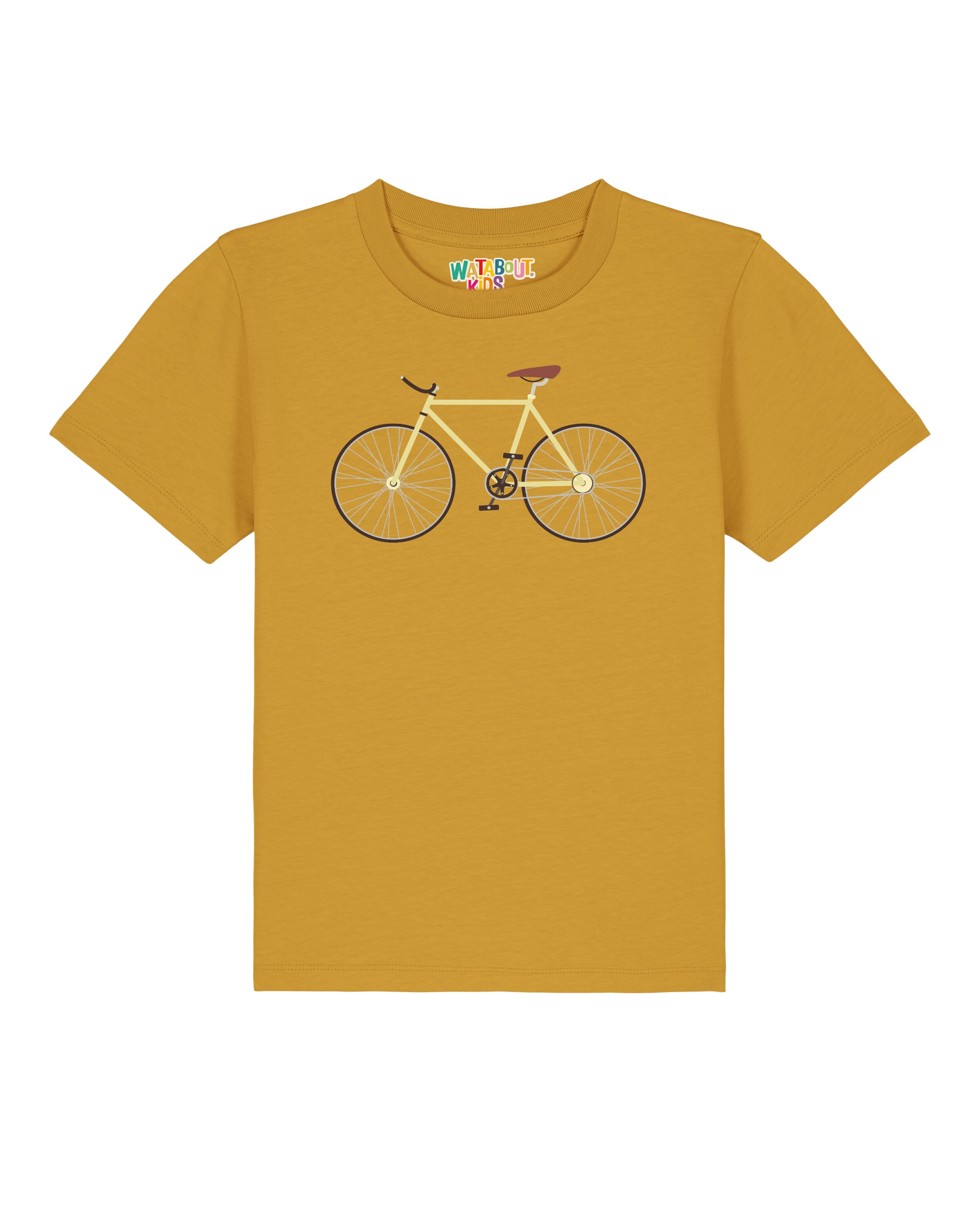 T-Shirt 'Yellow Bike' watabout.kids en jaune : devant