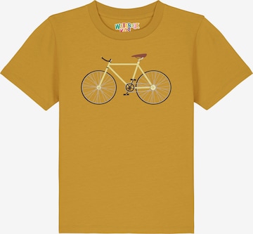 watabout.kids T-Shirt 'Yellow Bike' in Gelb: Vorderseite