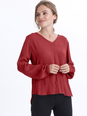 Camicia da donna 'Amber' di Kaffe in rosso: frontale
