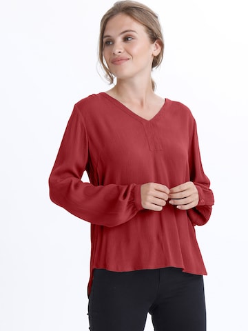 Kaffe - Blusa 'Amber' em vermelho: frente