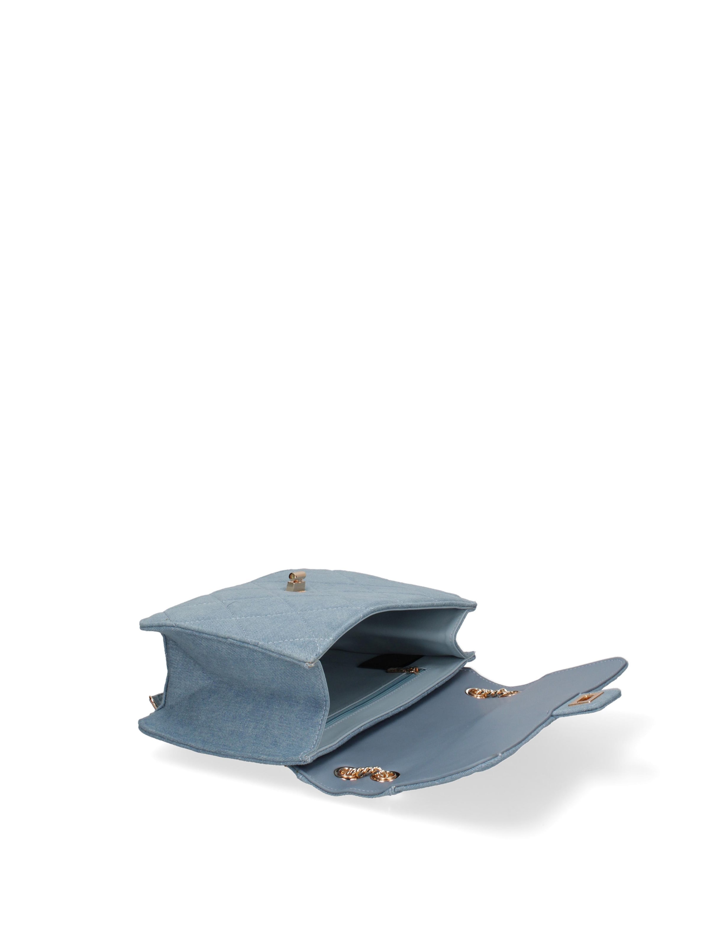 Borsa a spalla 'Borsa a Spalla Donna Nylon Ecopelle Twist Lock' di Diana&Co. in blu
