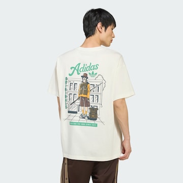 T-Shirt 'City Fishermen' ADIDAS ORIGINALS en blanc : devant