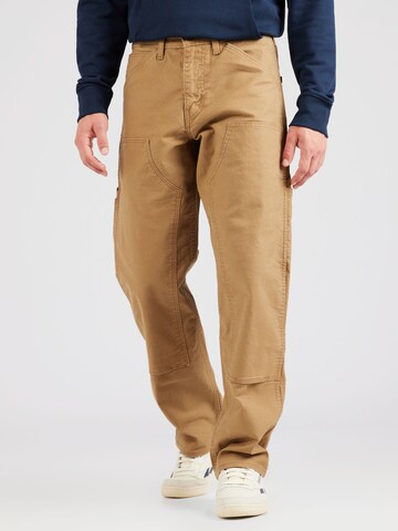 LEVI'S ® Loosefit Τζιν 'Workwear 565 Dbl Knee' σε καφέ: μπροστά