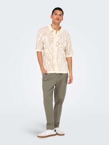 Only & Sons Tapered Pants 'ONSLINUS' in Grey