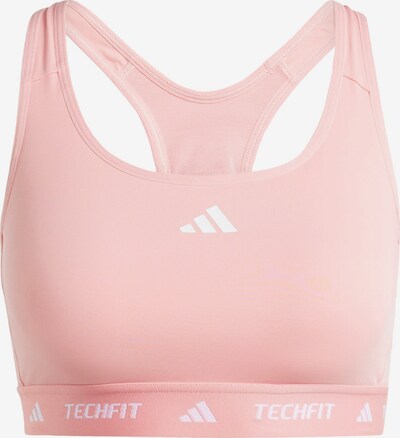 ADIDAS PERFORMANCE Sport-BH 'Techfit' in rosa / weiß, Produktansicht